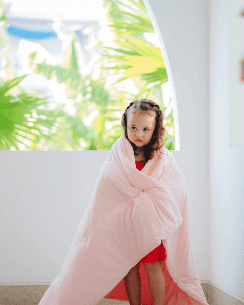 TODDLER SUMMER BLANKET - BABY PINK