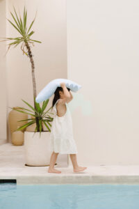 SNUGGLE BOLSTERS - BABY BLUE - MEDIUM 38x19CM