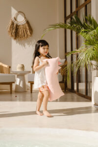 SNUGGLE BOLSTERS - BABY PINK - MEDIUM 38x19CM