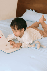 TODDLER SUMMER FITTED SHEET - BABY BLUE