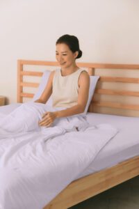 ADULT SUMMER FITTED SHEET SET [INCLUDE 2 PILLOW CASE] - PURPLE