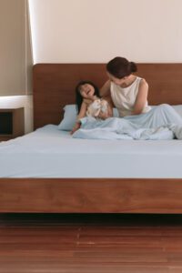 ADULT SUMMER FITTED SHEET SET [INCLUDE 2 PILLOW CASE] - BABY BLUE