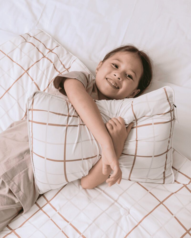 TODDLER SUMMER HEAD PILLOW - PLAID PRINT