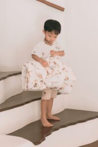 TODDLER SUMMER PORTABLE BEDDING - FARM PRINT
