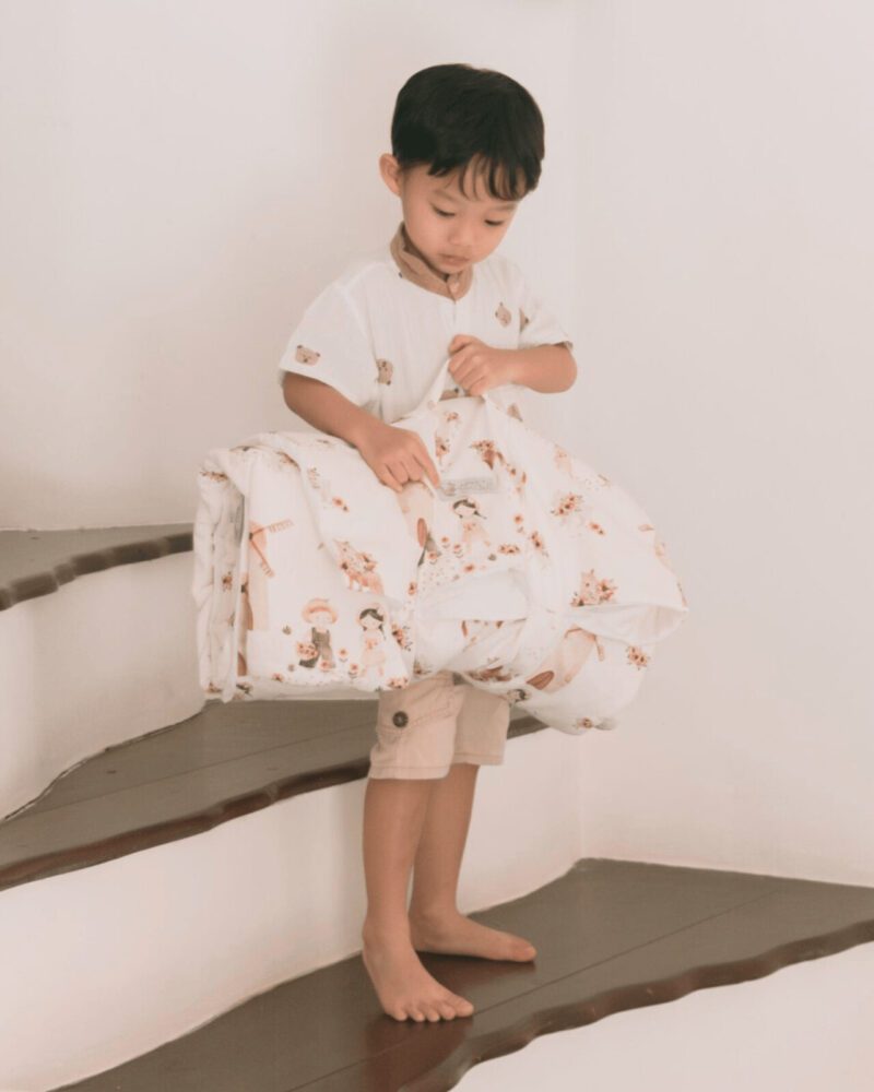 TODDLER SUMMER PORTABLE BEDDING - FARM PRINT