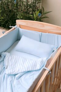 NEWBORN BEDDING SET - BABY BLUE