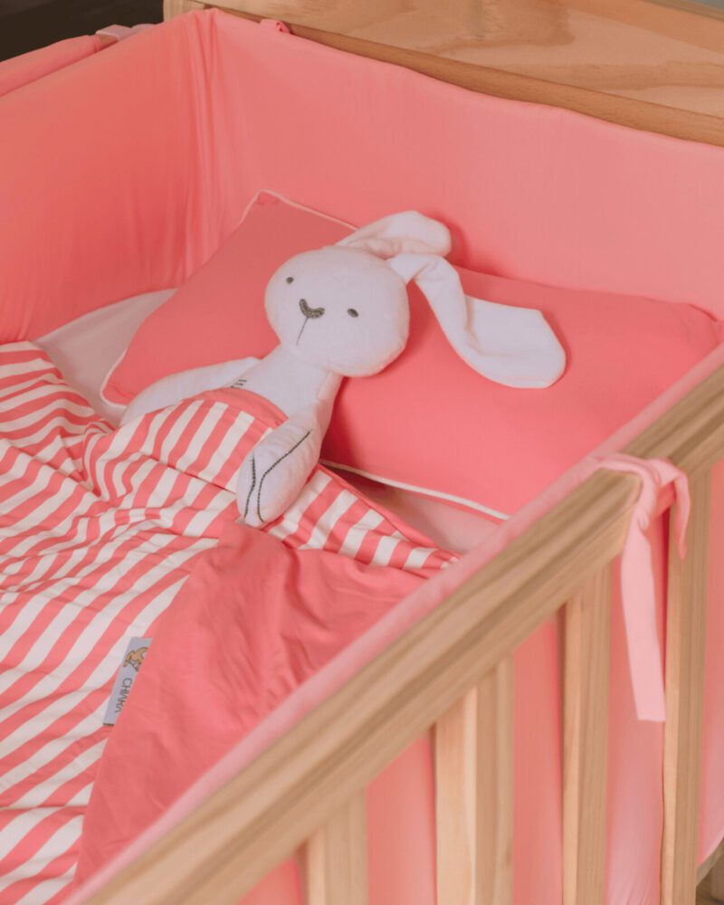 NEWBORN BEDDING SET - CHERRY PINK [BACKORDER: ETA 17TH OCTOBER]