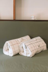 TODDLER SUMMER PORTABLE BEDDING - PLAID PRINT