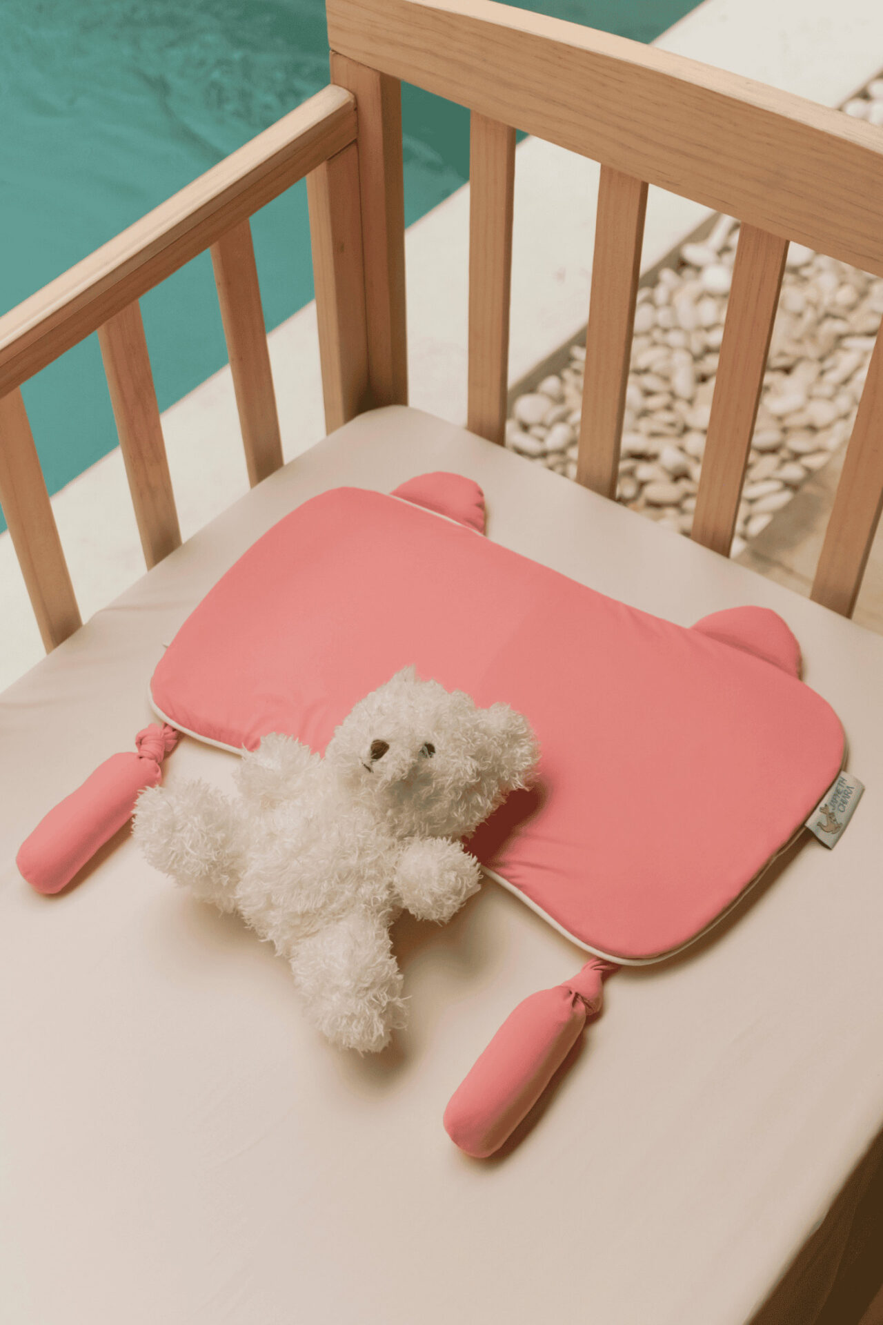 INFANT PILLOW WITH HUSK - CHERRY PINK