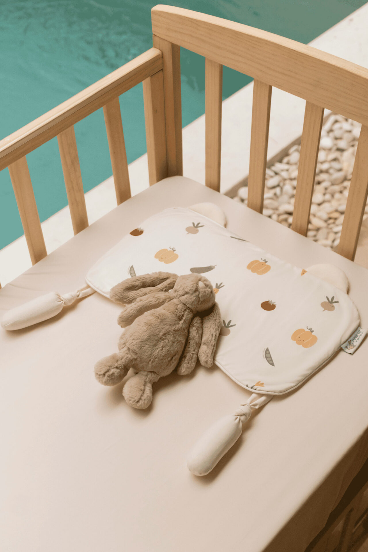 INFANT PILLOW WITH HUSK -VEGGIE