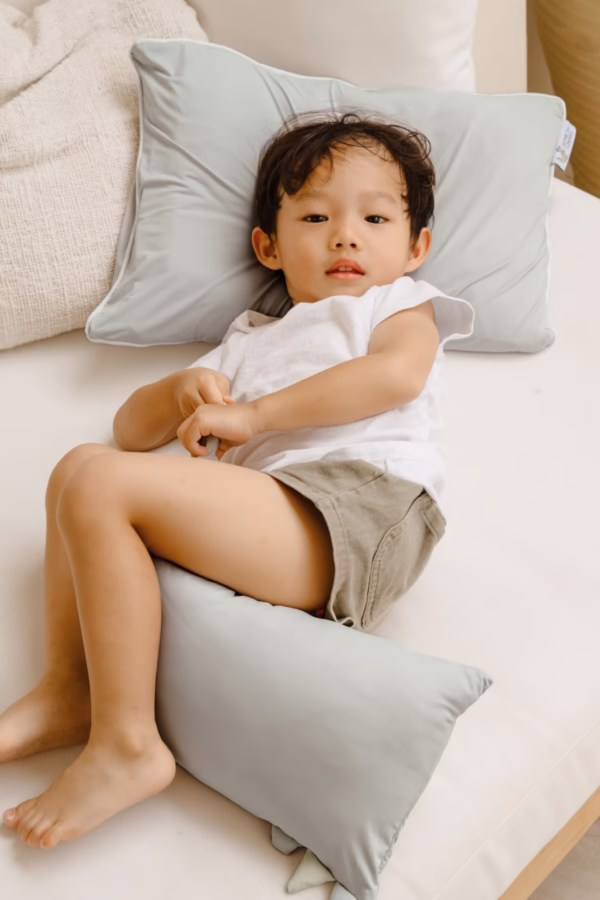 TODDLER SUMMER HEAD PILLOW - SAGE - 45x35CM